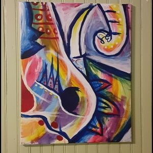 My original ABSTRACT painting the first I ever did